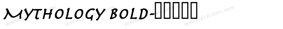 Mythology Bold字体转换